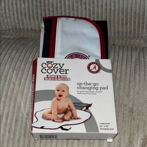 On-the-Go Changing Pad - Red and White